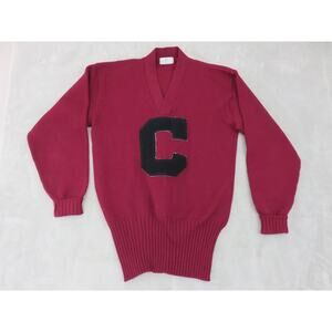 1960s Todd & Moore Men Knit V Neck Pullover Sweater University Of South Carolina